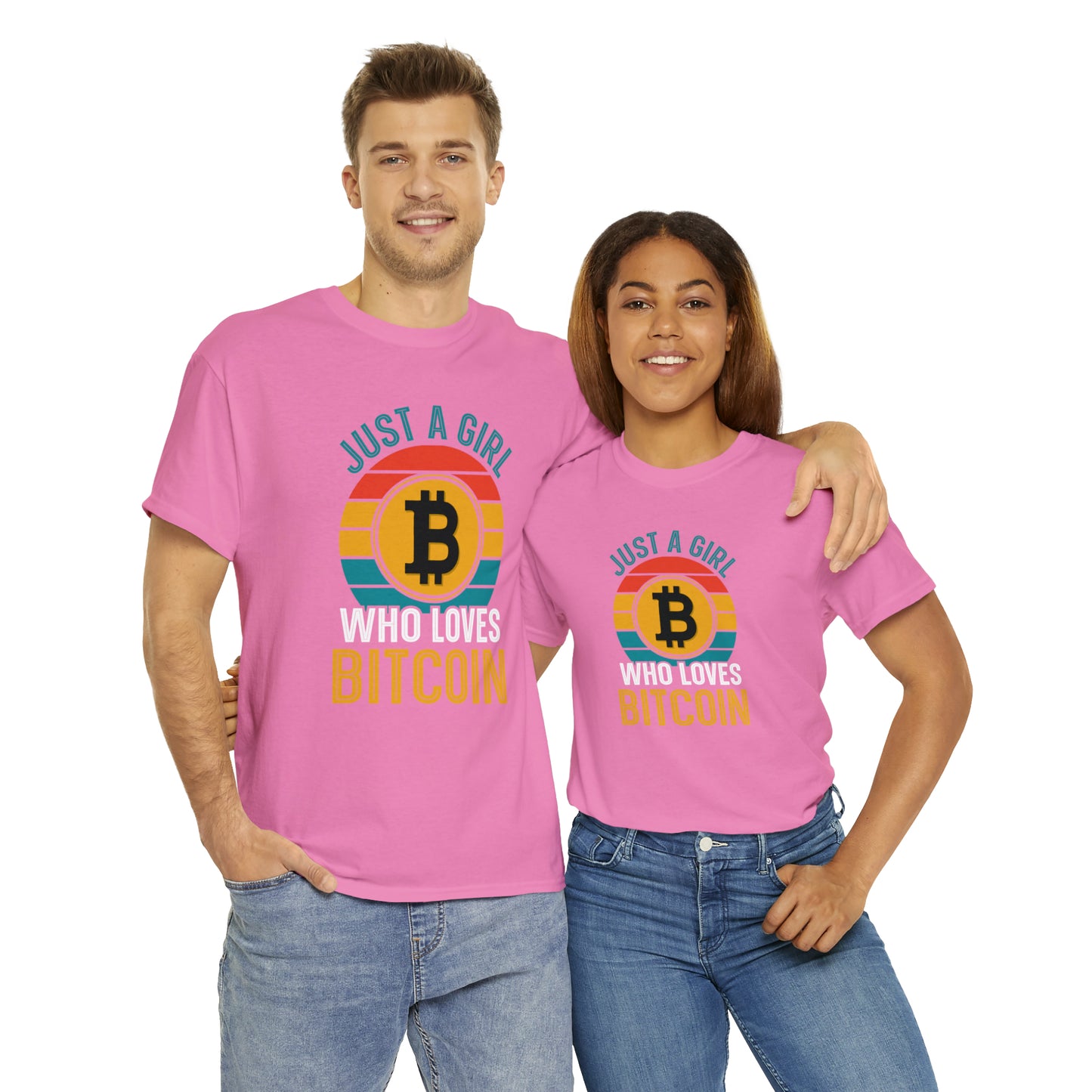 "Just A Girl Who Loves Bitcoin" T-Shirt - Weave Got Gifts - Unique Gifts You Won’t Find Anywhere Else!