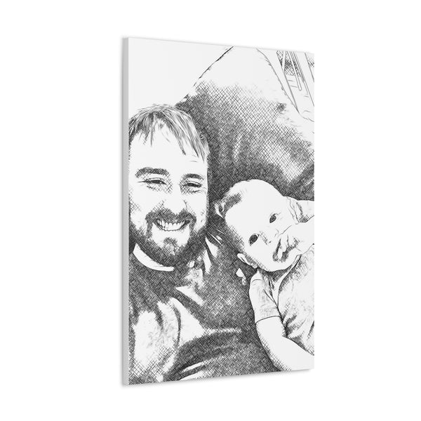 "Daddy & Son Photo" Custom Wall Art - Weave Got Gifts - Unique Gifts You Won’t Find Anywhere Else!