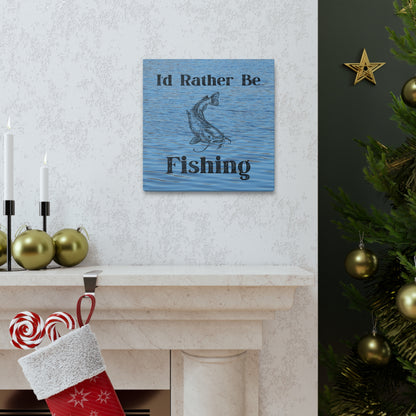 "I'd Rather Be Fishing" Wall Art - Weave Got Gifts - Unique Gifts You Won’t Find Anywhere Else!