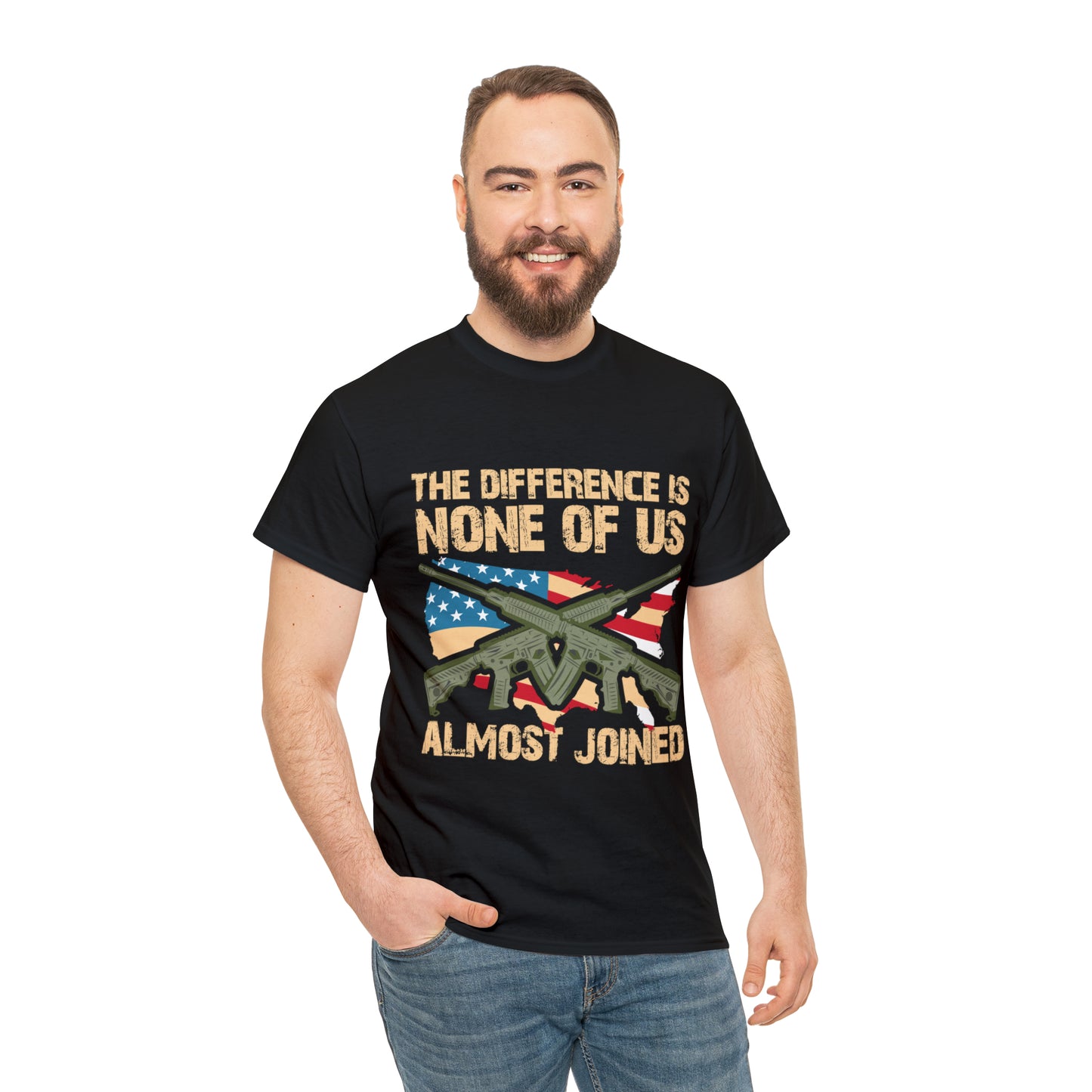 "None Of Us Almost Joined" Veteran T-Shirt - Weave Got Gifts - Unique Gifts You Won’t Find Anywhere Else!