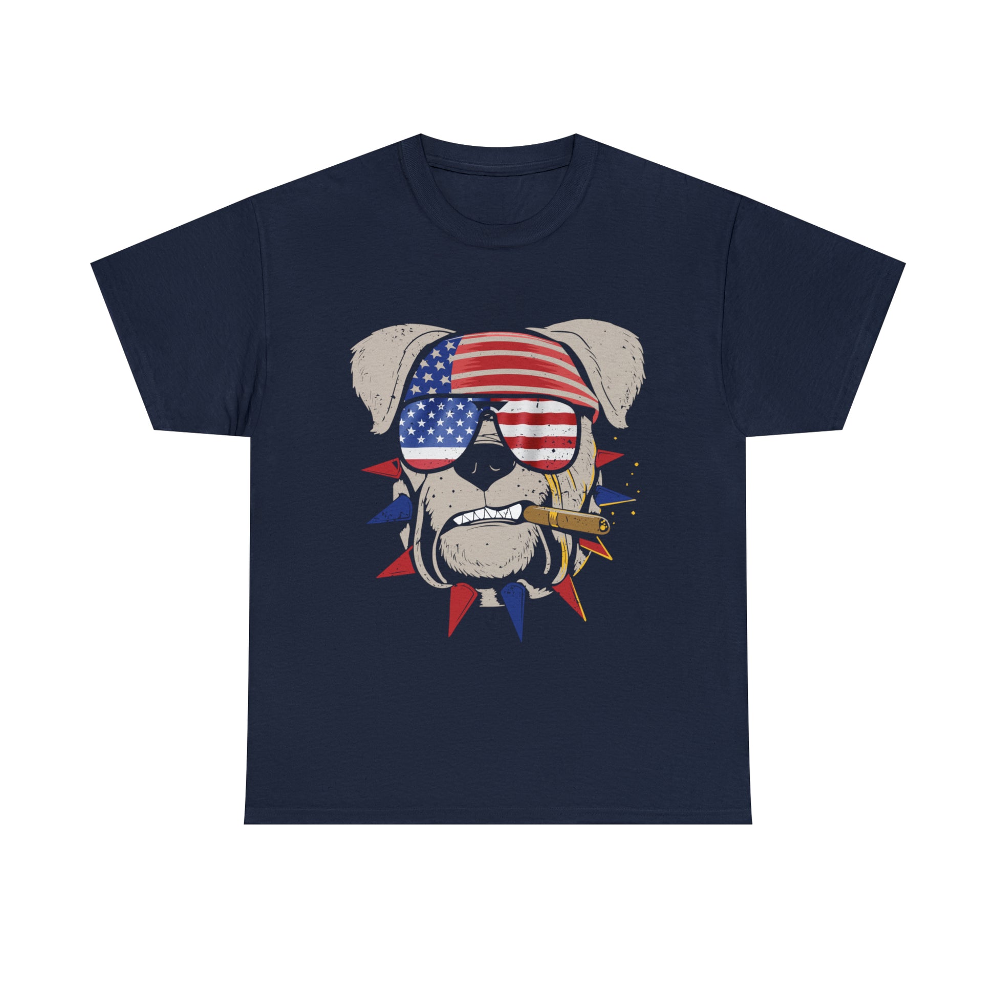 "Patriotic Pup With Cigar" T-Shirt - Weave Got Gifts - Unique Gifts You Won’t Find Anywhere Else!