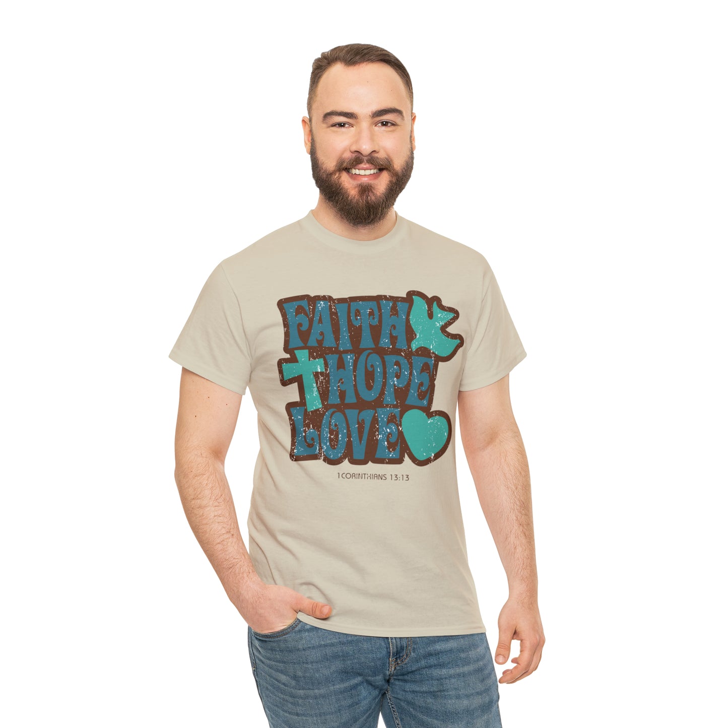 "Faith, Hope, Love" T-Shirt - Weave Got Gifts - Unique Gifts You Won’t Find Anywhere Else!