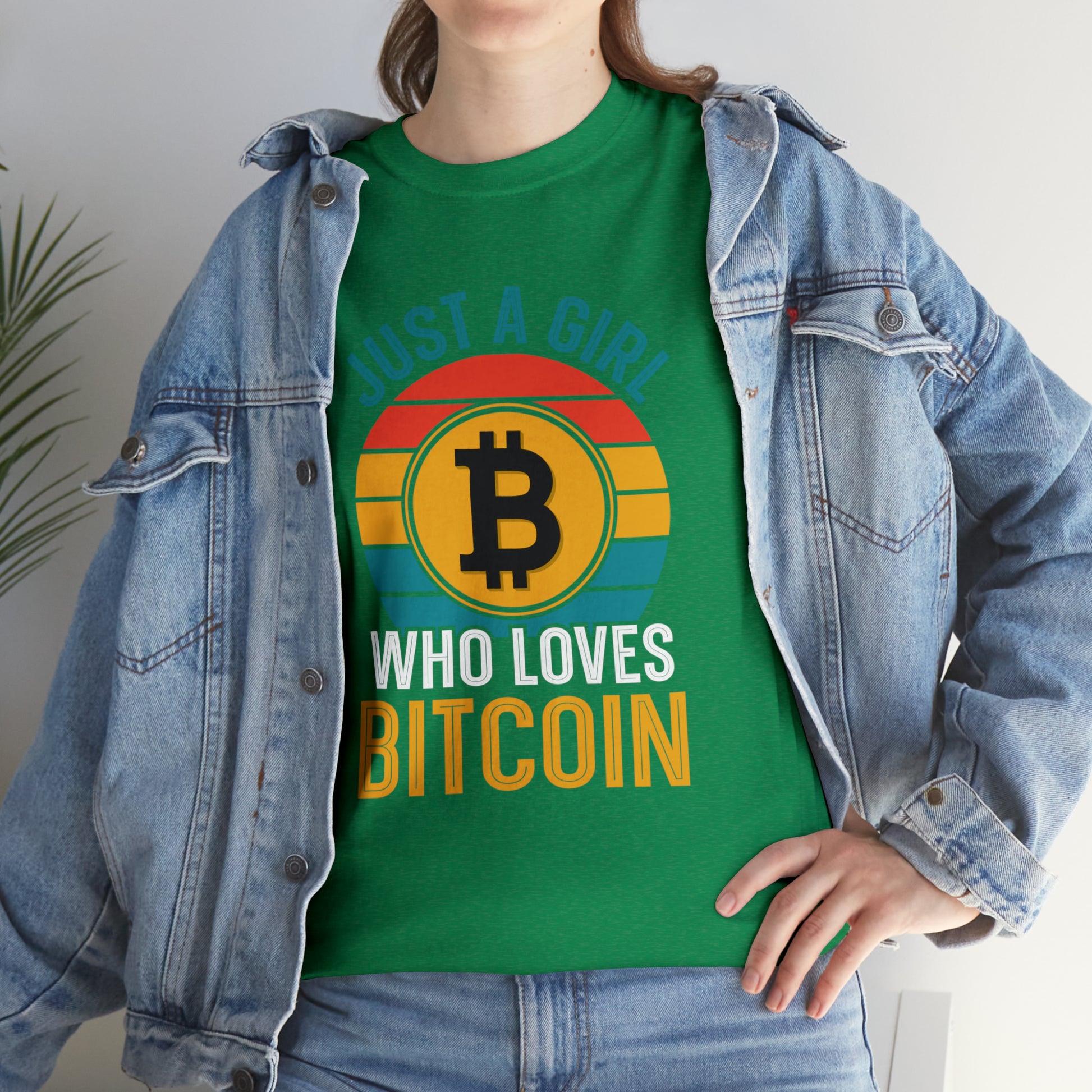 "Just A Girl Who Loves Bitcoin" T-Shirt - Weave Got Gifts - Unique Gifts You Won’t Find Anywhere Else!