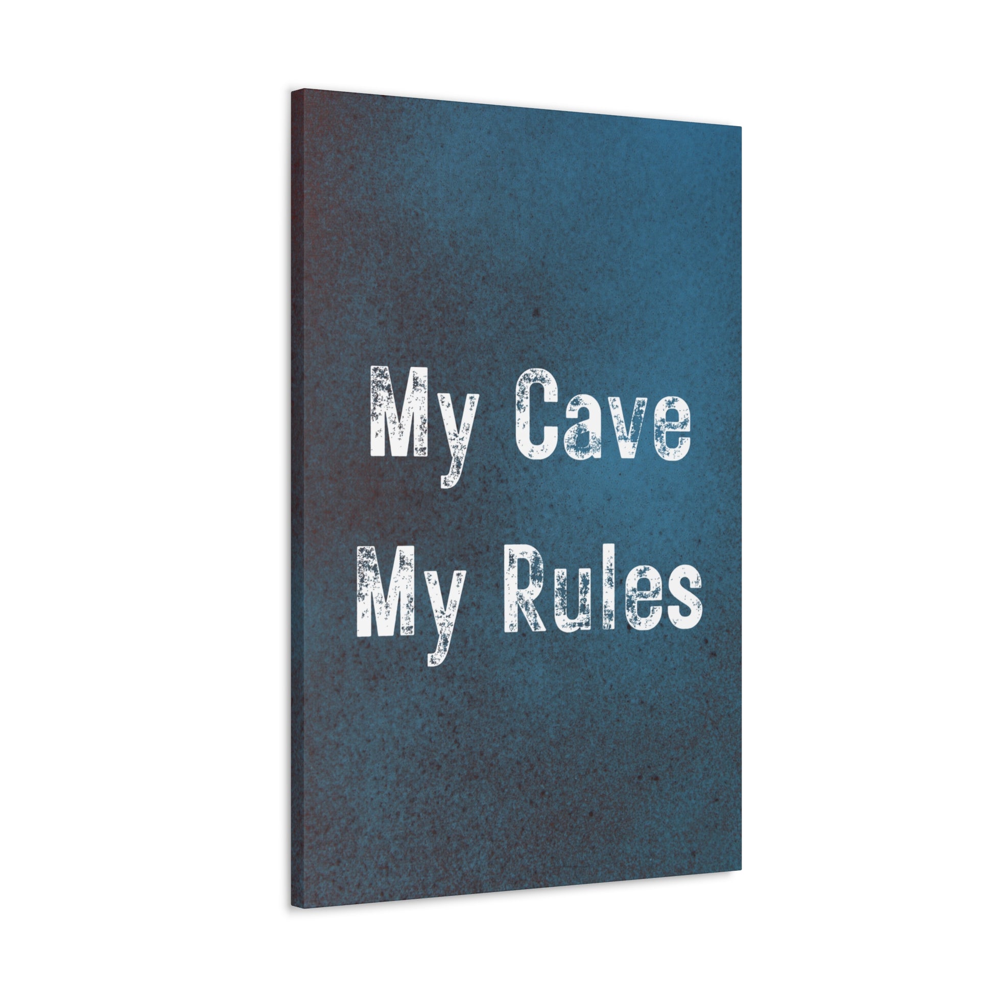 My Cave My Rules Wall Art – Masculine Man Cave Decor

