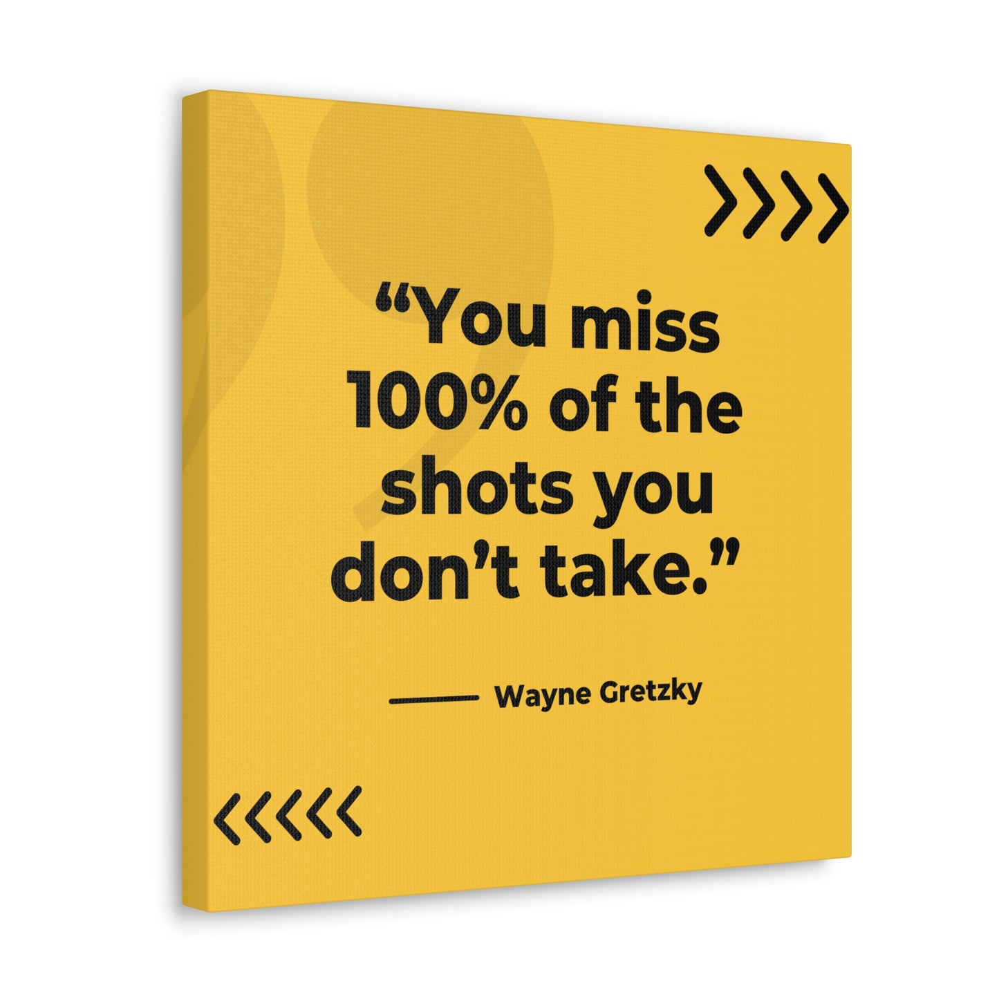 "You Miss 100% Of The Shots You Don't Take" Wall Art - Weave Got Gifts - Unique Gifts You Won’t Find Anywhere Else!