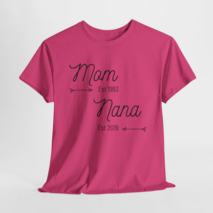 Custom Mom & Nana Shirt