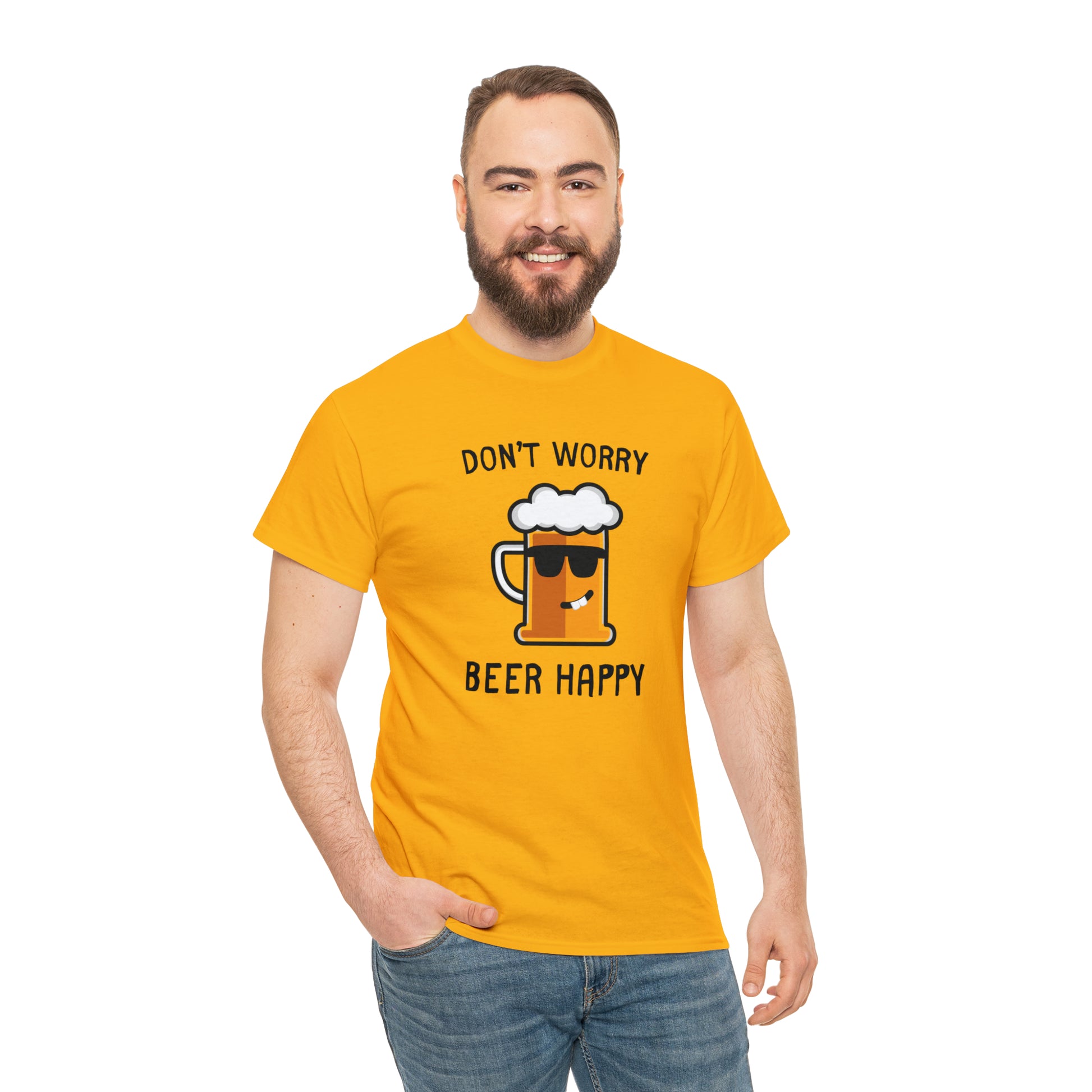 "Don't Worry, Beer Happy" T-Shirt - Weave Got Gifts - Unique Gifts You Won’t Find Anywhere Else!