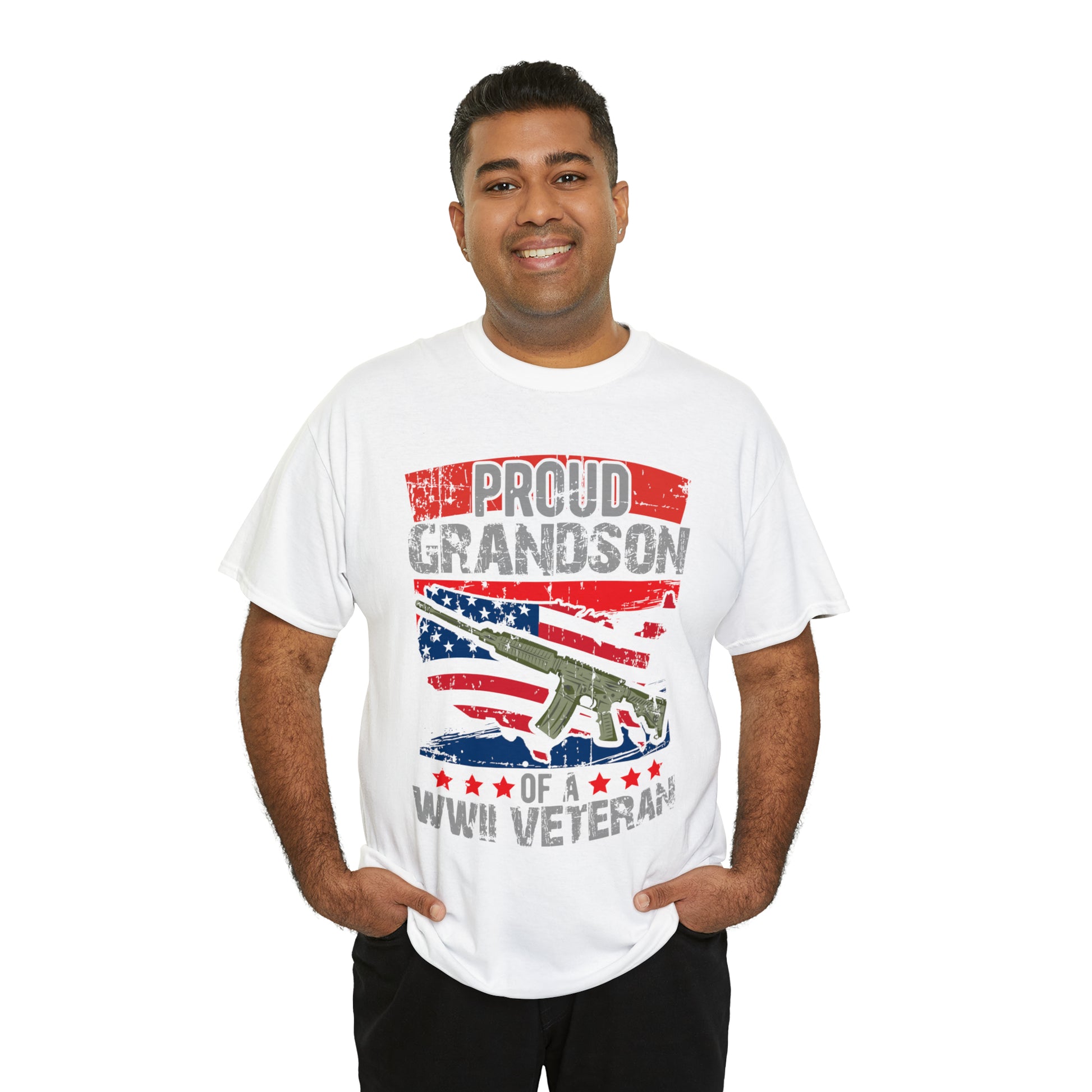 "Grandson Of WW2 Veteran" T-Shirt - Weave Got Gifts - Unique Gifts You Won’t Find Anywhere Else!