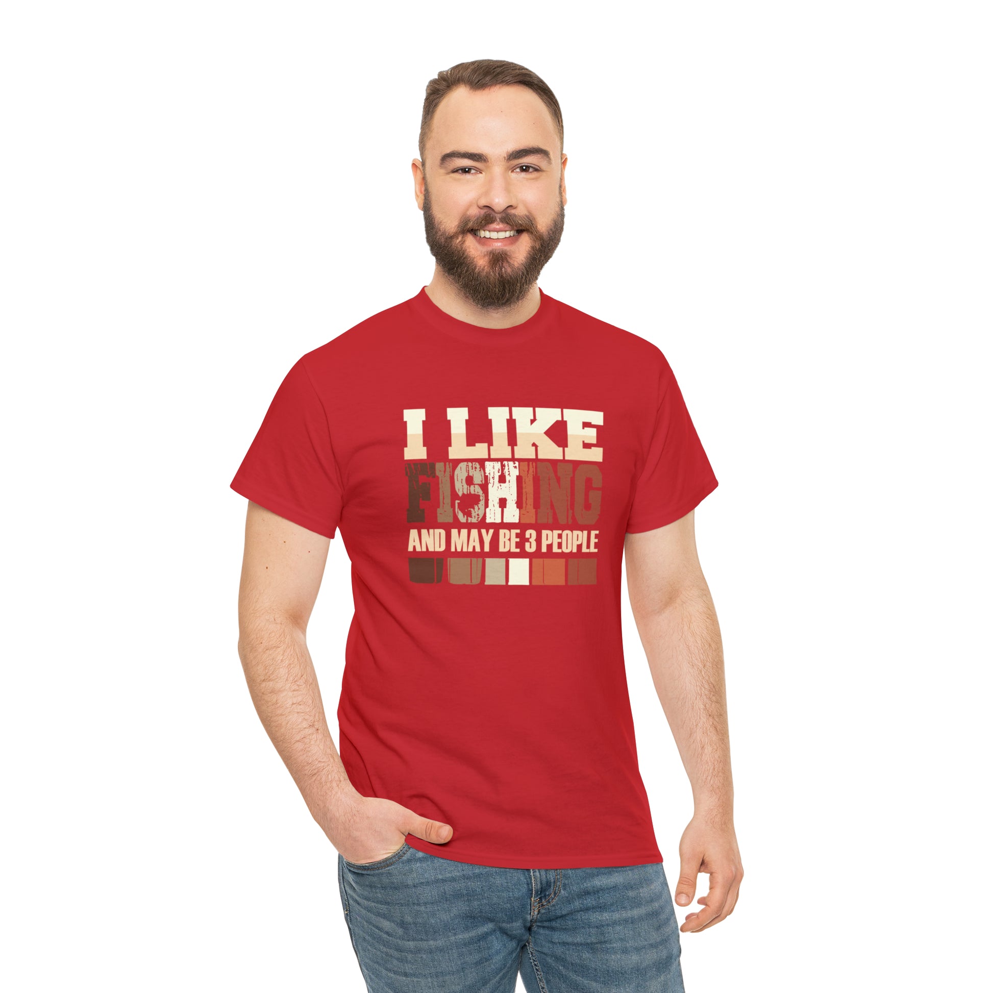 "I Like Fishing & Like 3 People" T-Shirt - Weave Got Gifts - Unique Gifts You Won’t Find Anywhere Else!