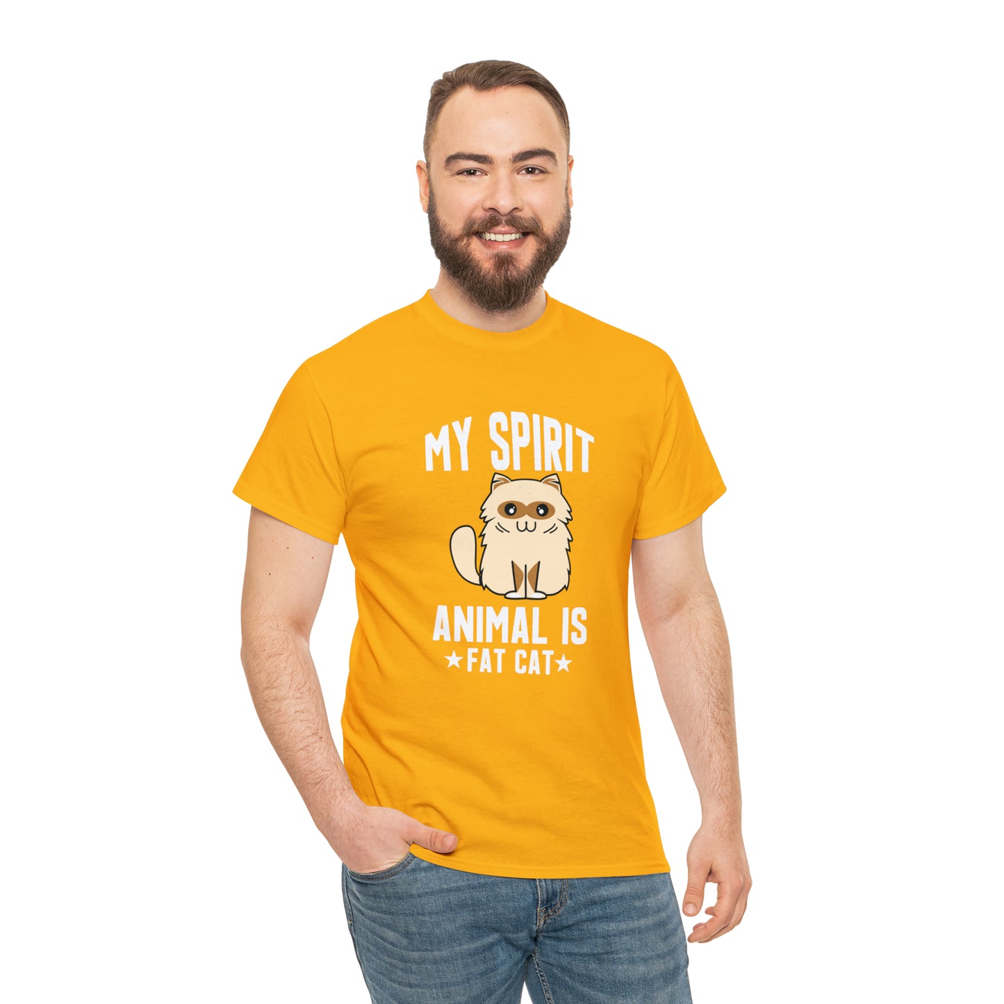 "Fat Cat Spirit Animal" T-Shirt - Weave Got Gifts - Unique Gifts You Won’t Find Anywhere Else!