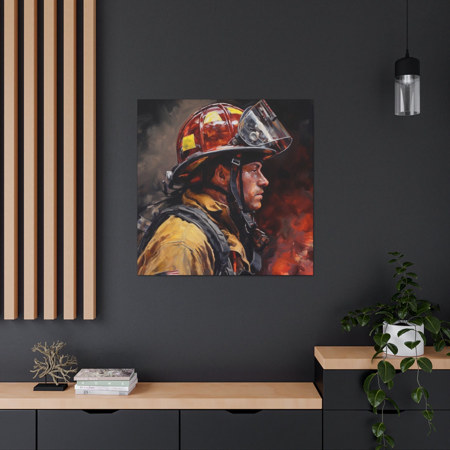 "Firefighter" Hero" Wall Art - Weave Got Gifts - Unique Gifts You Won’t Find Anywhere Else!