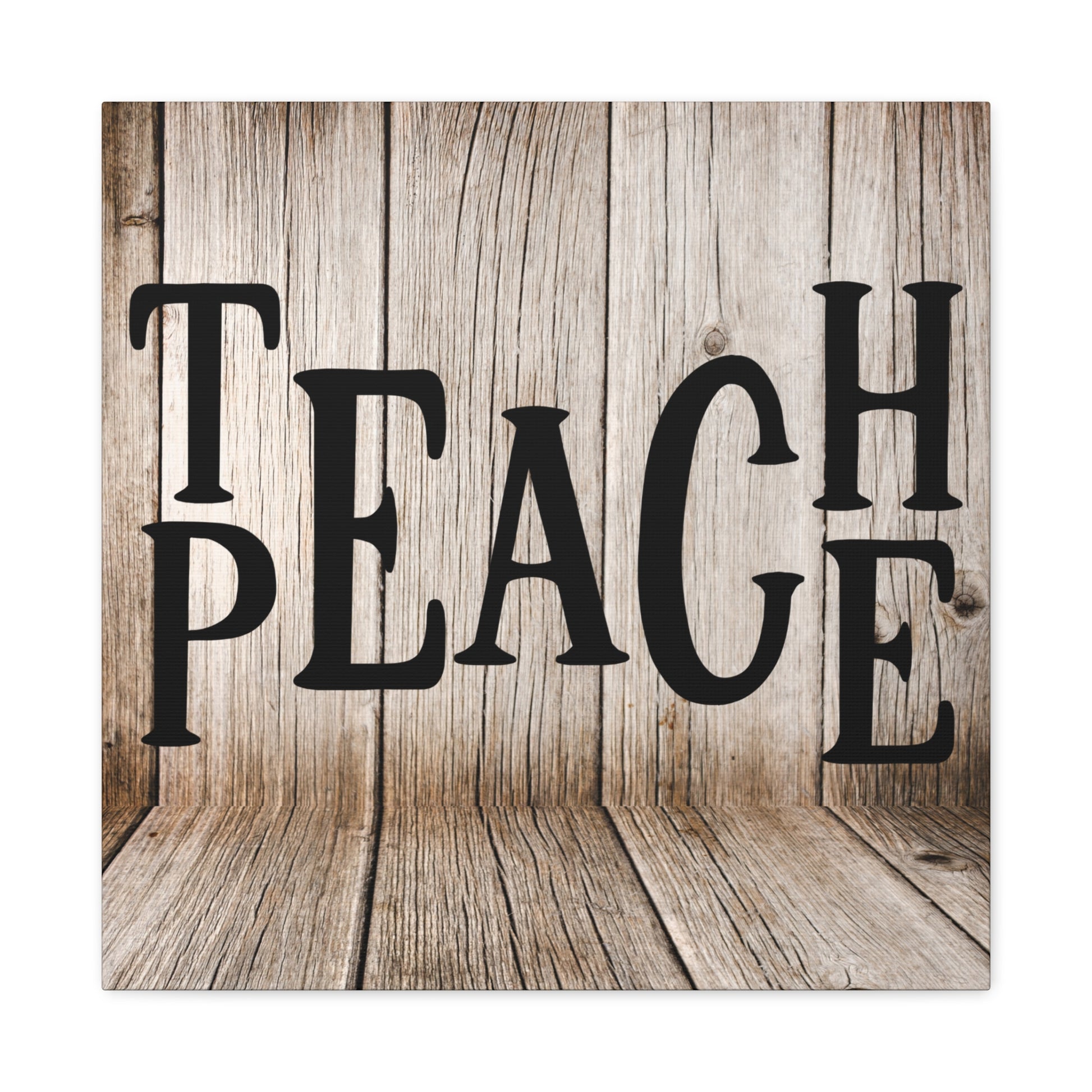 "Teach Peace" Rustic Wall Art - Weave Got Gifts - Unique Gifts You Won’t Find Anywhere Else!