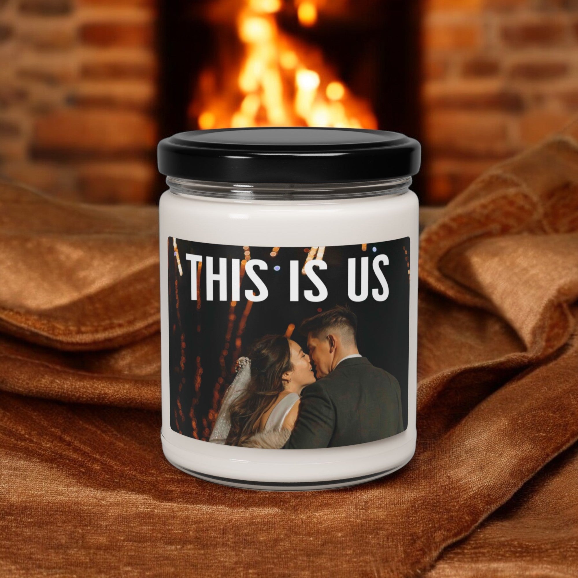 Custom Photo & Text Candle