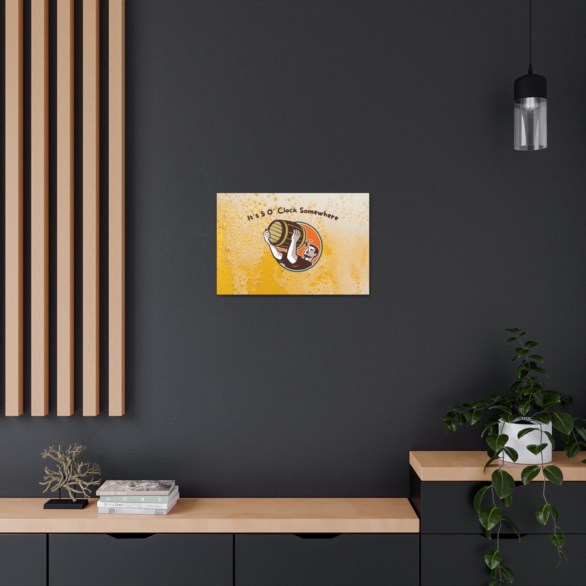 "It's 5 O' Clock Somewhere" Wall Art - Weave Got Gifts - Unique Gifts You Won’t Find Anywhere Else!