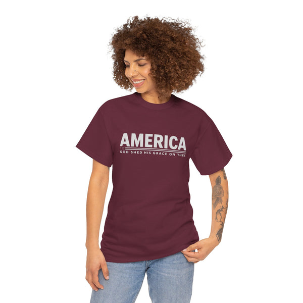 American - God Shed His Grace On Thee: T-Shirt