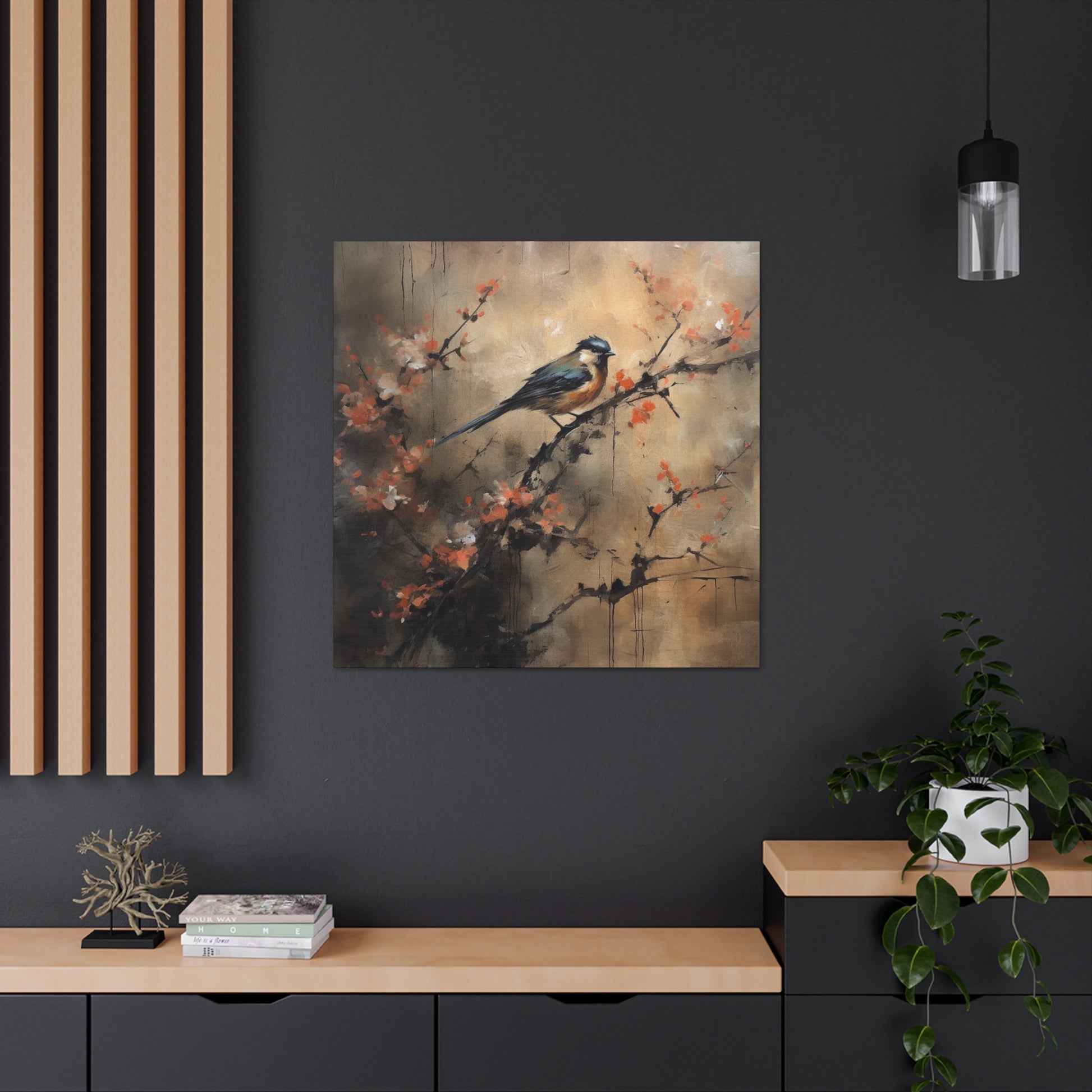 "Bird In Nature Wabi Sabi" Wall Art - Weave Got Gifts - Unique Gifts You Won’t Find Anywhere Else!