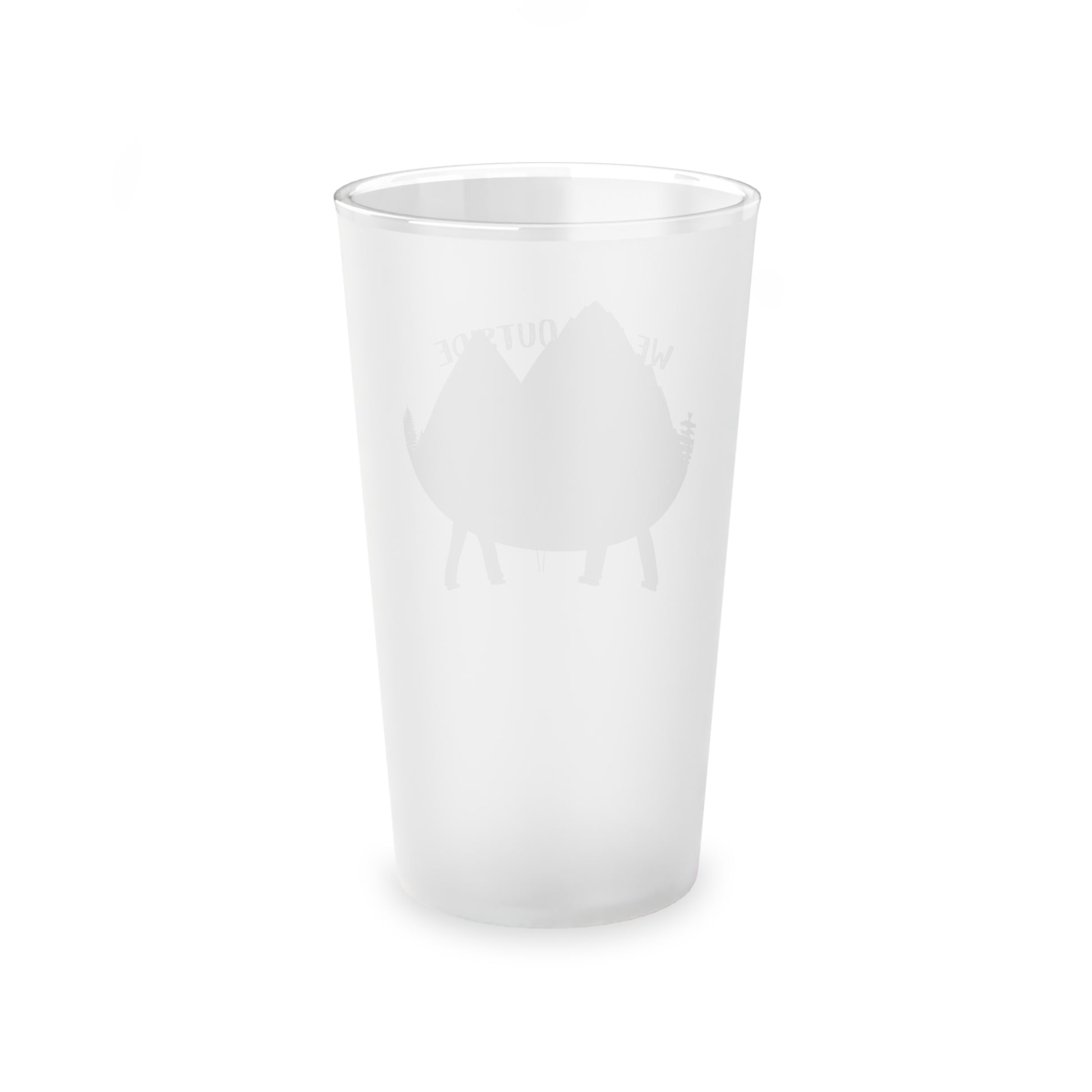 "We Pee Outside" Frosted Pint Glass, 16oz - Weave Got Gifts - Unique Gifts You Won’t Find Anywhere Else!