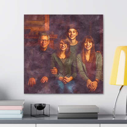 "Family In Watercolor" Custom Wall Art - Weave Got Gifts - Unique Gifts You Won’t Find Anywhere Else!