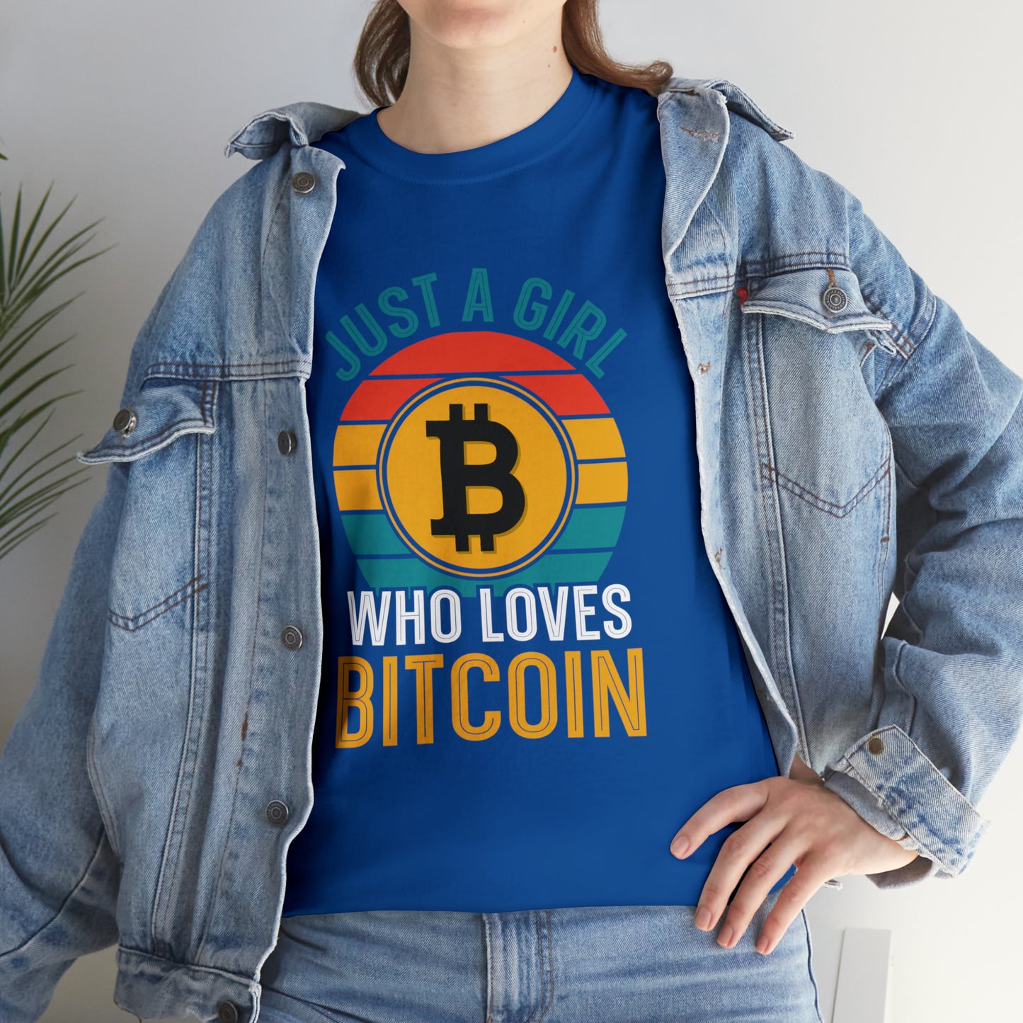 "Just A Girl Who Loves Bitcoin" T-Shirt - Weave Got Gifts - Unique Gifts You Won’t Find Anywhere Else!