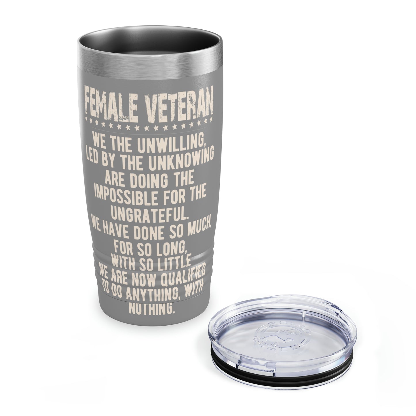 "Female Veteran" Tumbler - Weave Got Gifts - Unique Gifts You Won’t Find Anywhere Else!