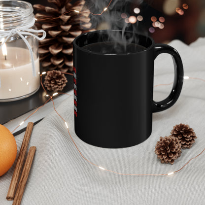 "Tractor American Flag" 11oz Black Mug - Weave Got Gifts - Unique Gifts You Won’t Find Anywhere Else!