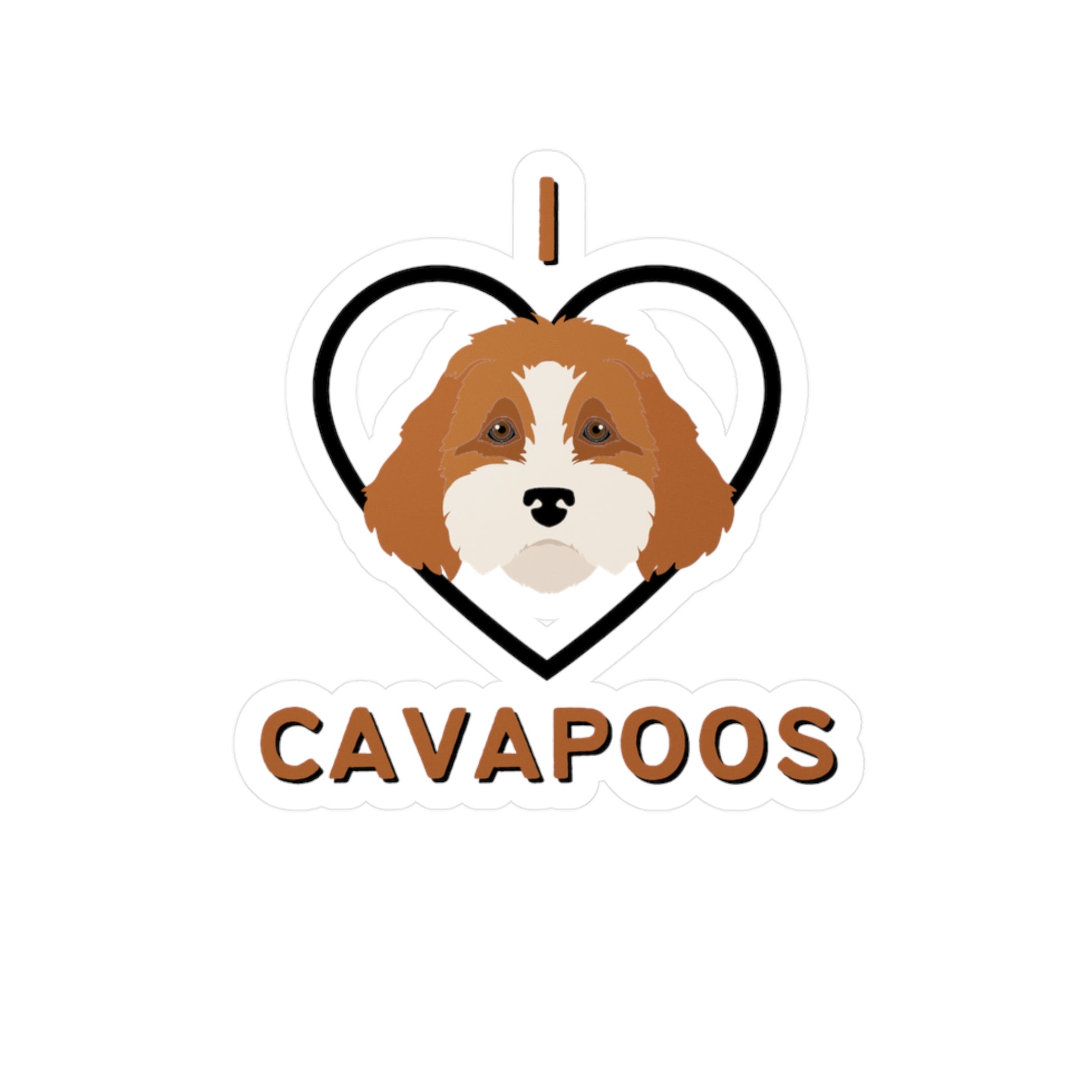 "I Love Cavapoos" Vinyl Decals - Weave Got Gifts - Unique Gifts You Won’t Find Anywhere Else!