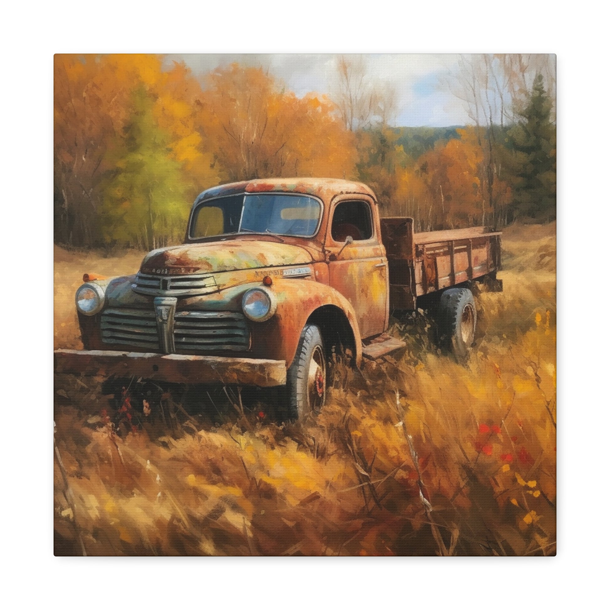 "Fall Farm Rustic Truck" Wall Art - Weave Got Gifts - Unique Gifts You Won’t Find Anywhere Else!