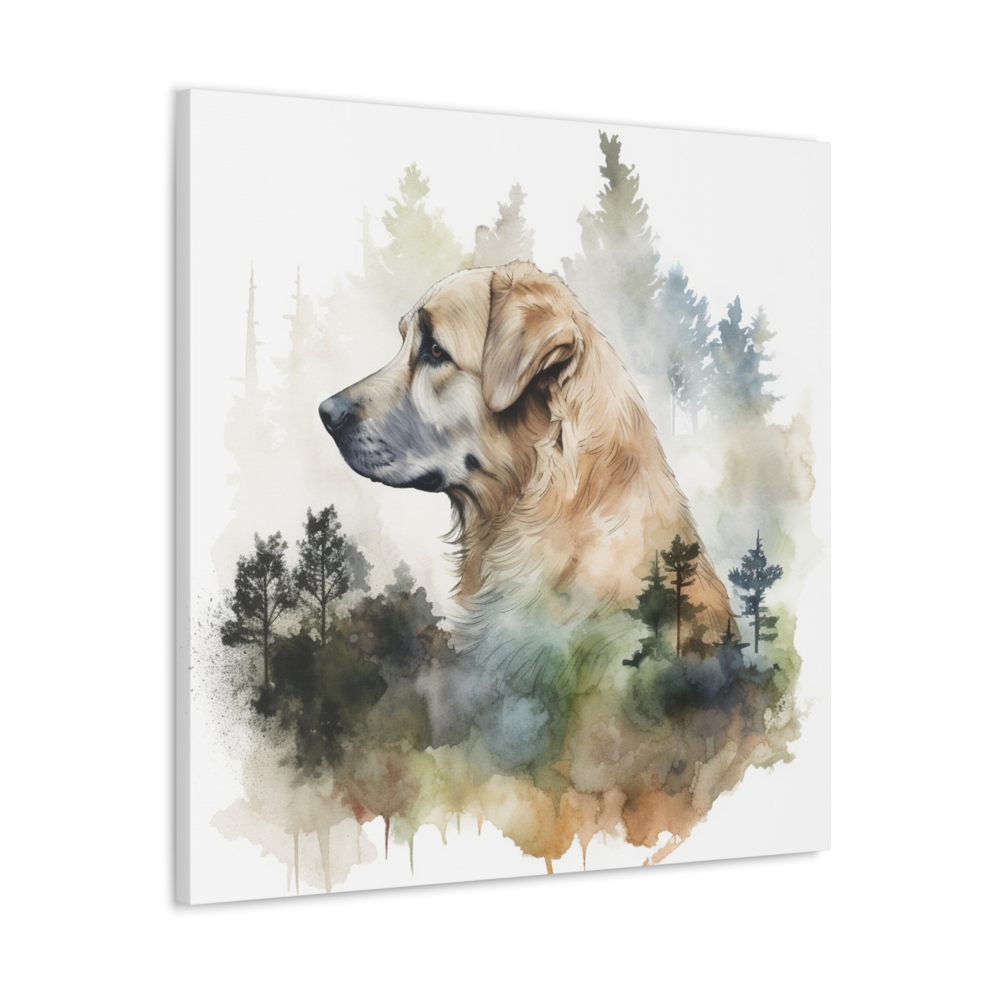 "Dog In The Woods" Watercolor Wall Art - Weave Got Gifts - Unique Gifts You Won’t Find Anywhere Else!