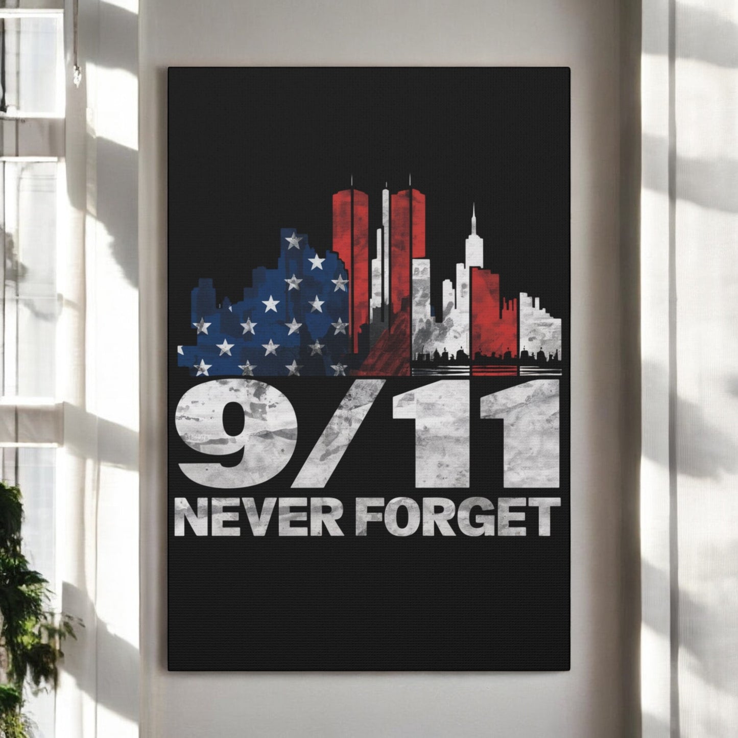 9/11 Twin Towers memorial canvas
