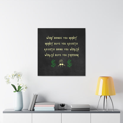 "Wealth Buys You Happiness" Wall Art - Weave Got Gifts - Unique Gifts You Won’t Find Anywhere Else!