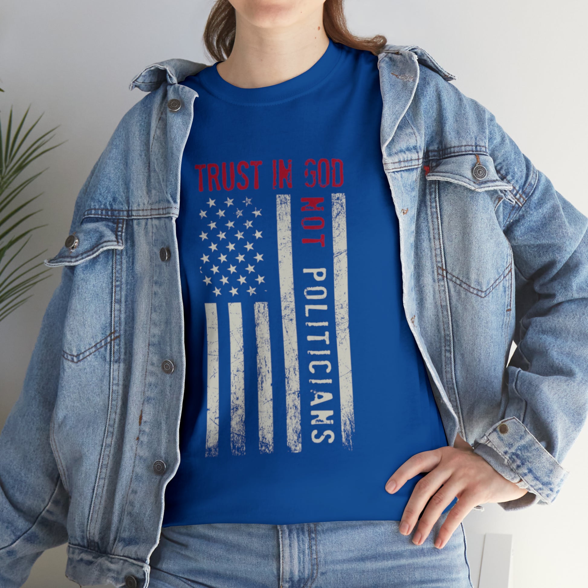 "Trust In God, Not Politicians" T-Shirt - Weave Got Gifts - Unique Gifts You Won’t Find Anywhere Else!