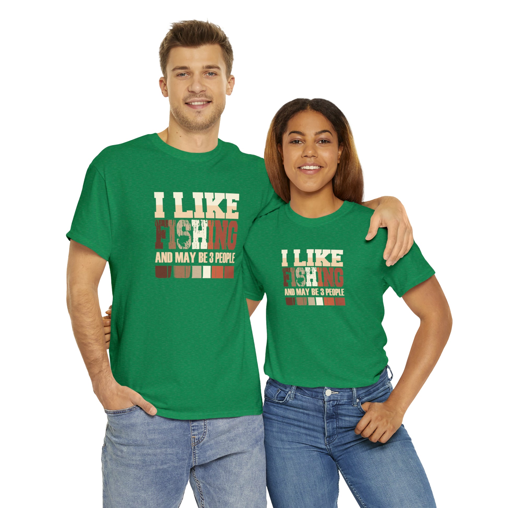 "I Like Fishing & Like 3 People" T-Shirt - Weave Got Gifts - Unique Gifts You Won’t Find Anywhere Else!