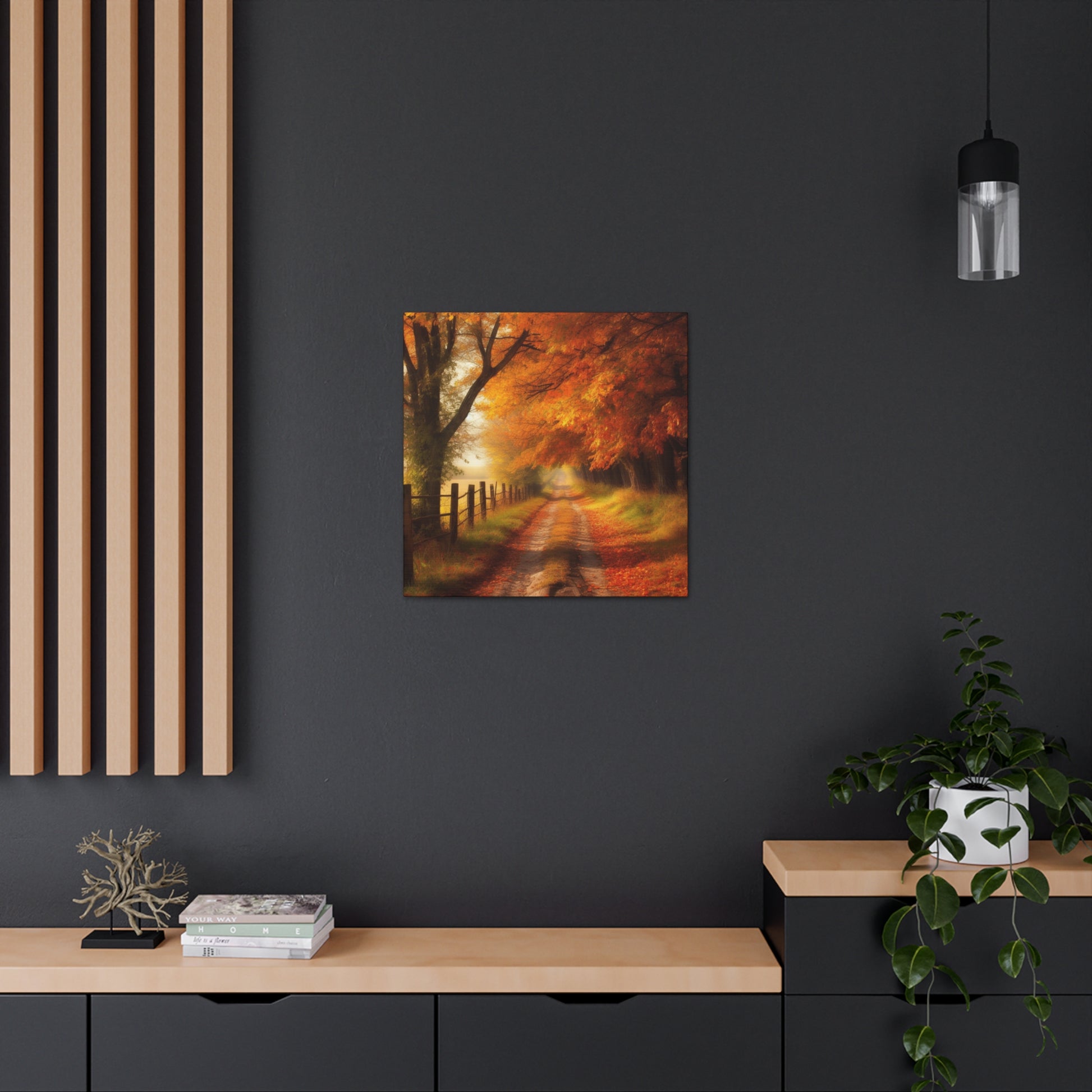 "Autumn Farm Road Journey" Wall Art - Weave Got Gifts - Unique Gifts You Won’t Find Anywhere Else!