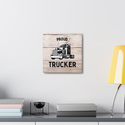 "Proud Trucker" Wall Art - Weave Got Gifts - Unique Gifts You Won’t Find Anywhere Else!