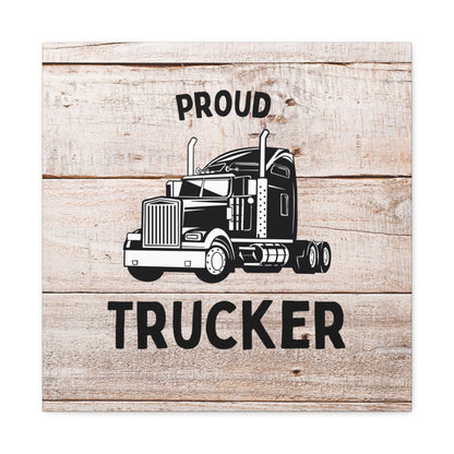 "Proud Trucker" Wall Art - Weave Got Gifts - Unique Gifts You Won’t Find Anywhere Else!