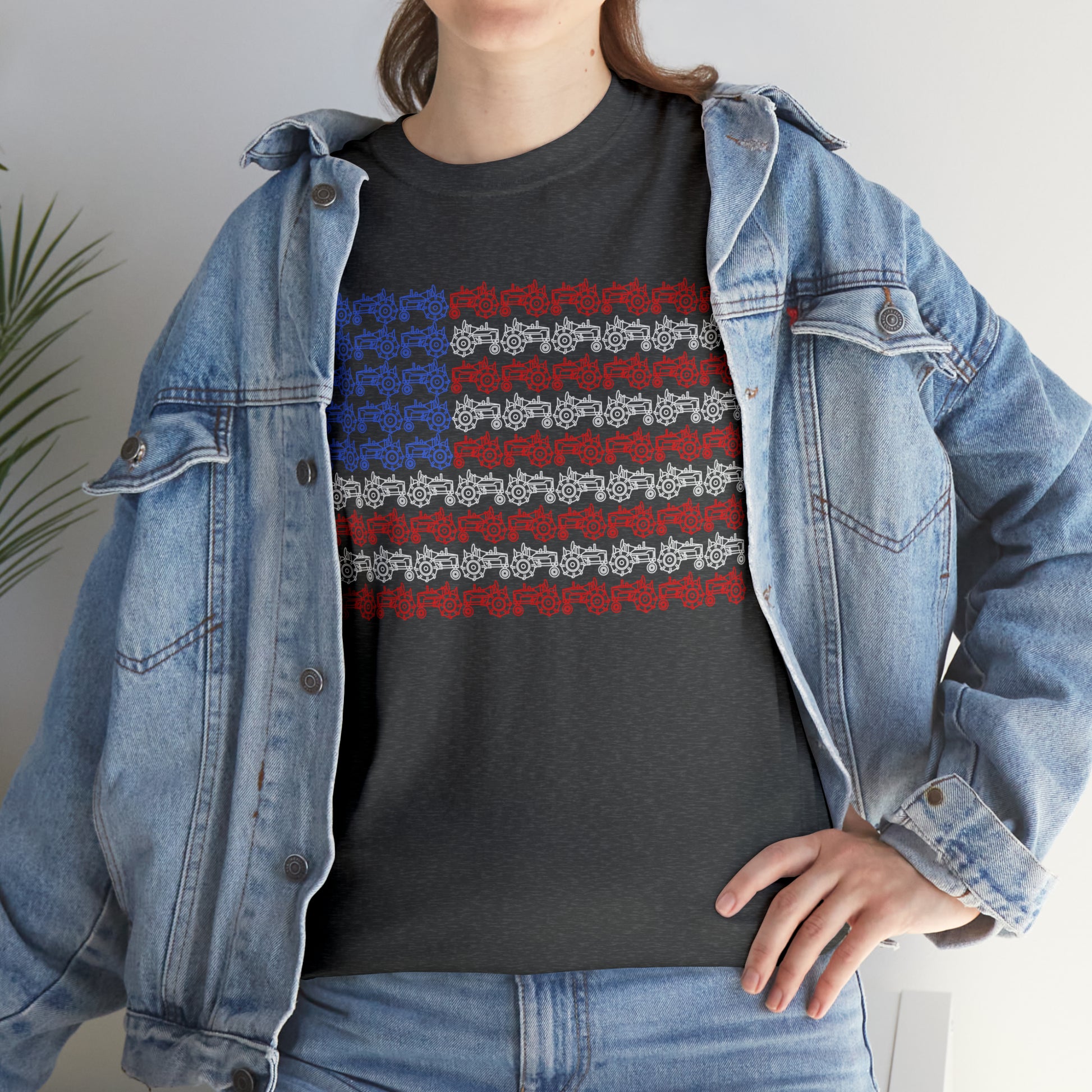 "American Flag Tractors" T-Shirt - Weave Got Gifts - Unique Gifts You Won’t Find Anywhere Else!