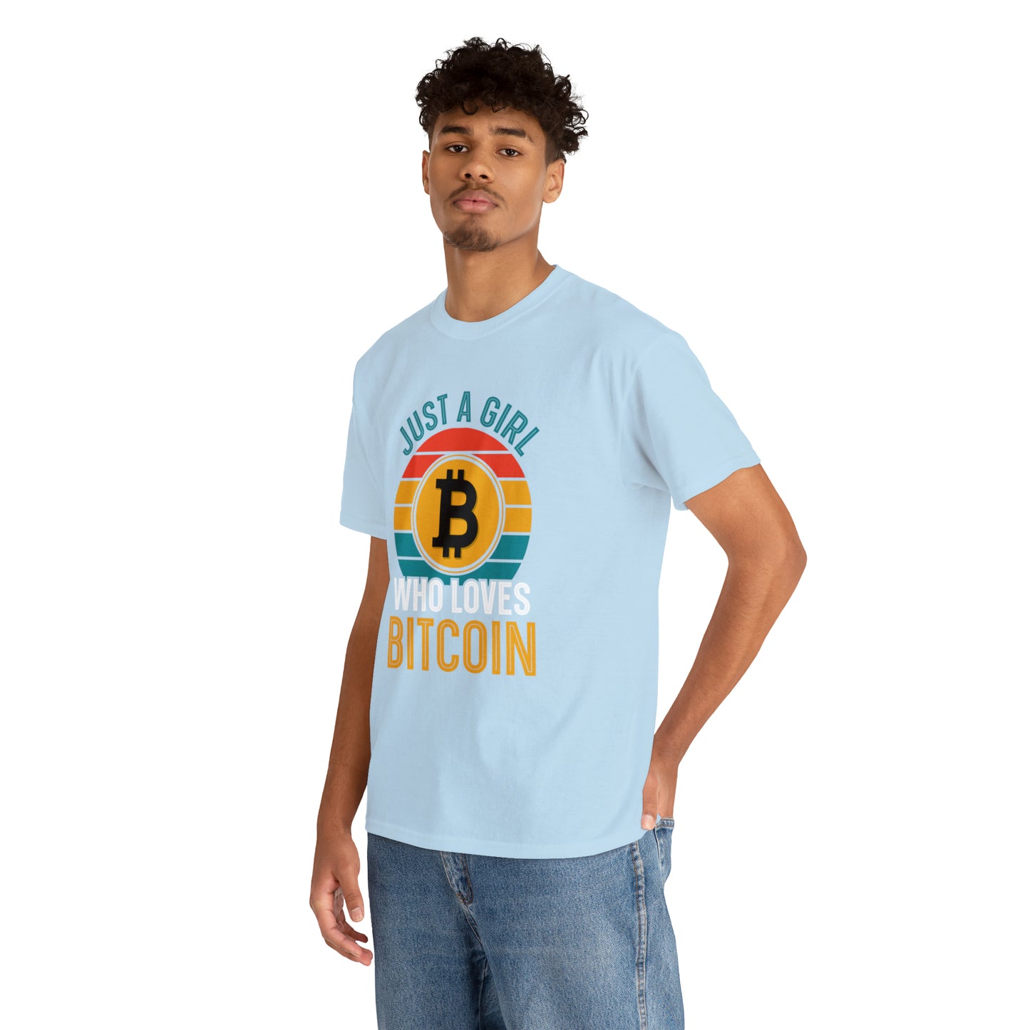 "Just A Girl Who Loves Bitcoin" T-Shirt - Weave Got Gifts - Unique Gifts You Won’t Find Anywhere Else!