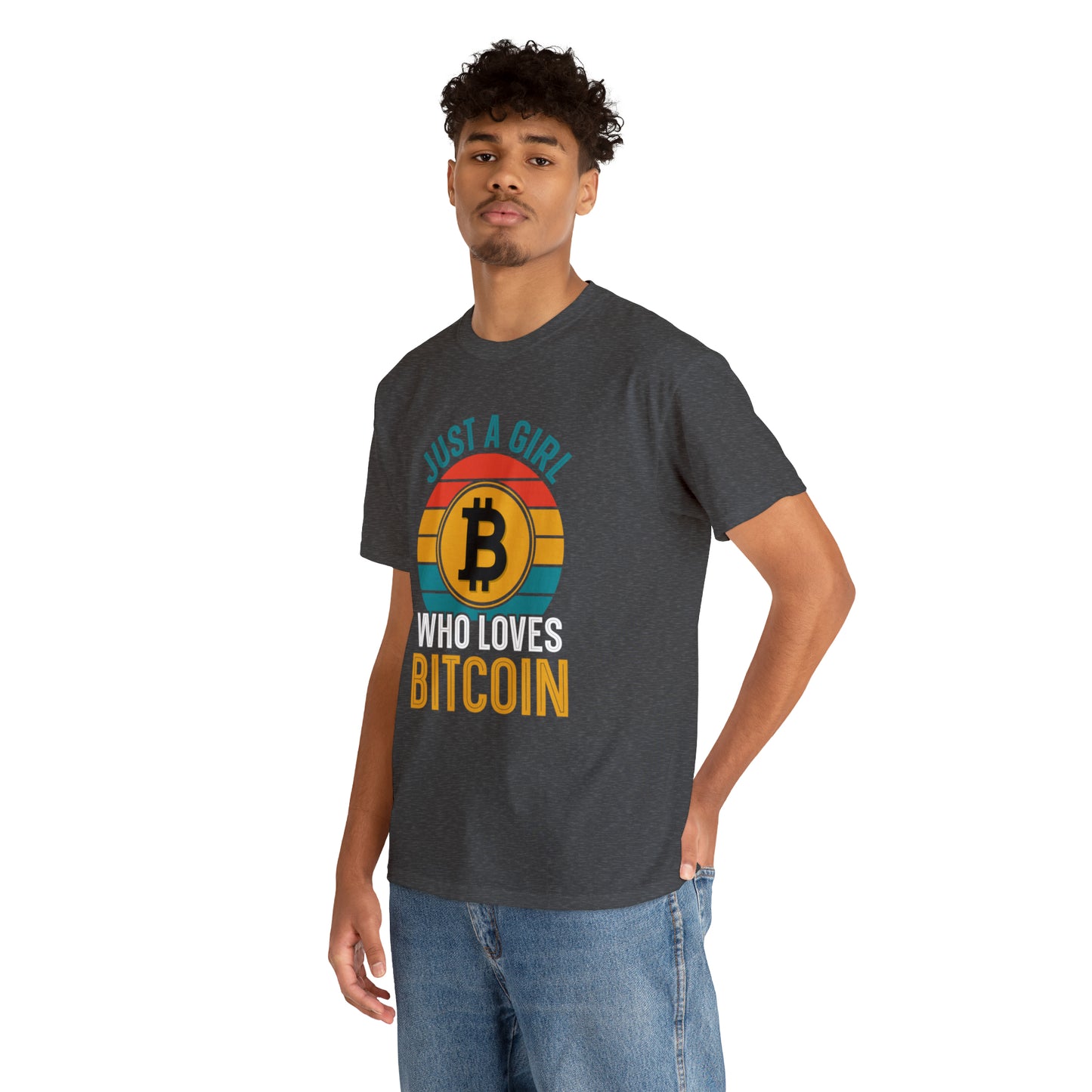 "Just A Girl Who Loves Bitcoin" T-Shirt - Weave Got Gifts - Unique Gifts You Won’t Find Anywhere Else!