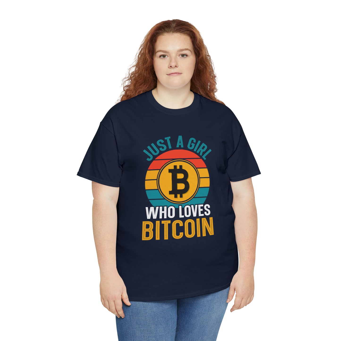 "Just A Girl Who Loves Bitcoin" T-Shirt - Weave Got Gifts - Unique Gifts You Won’t Find Anywhere Else!