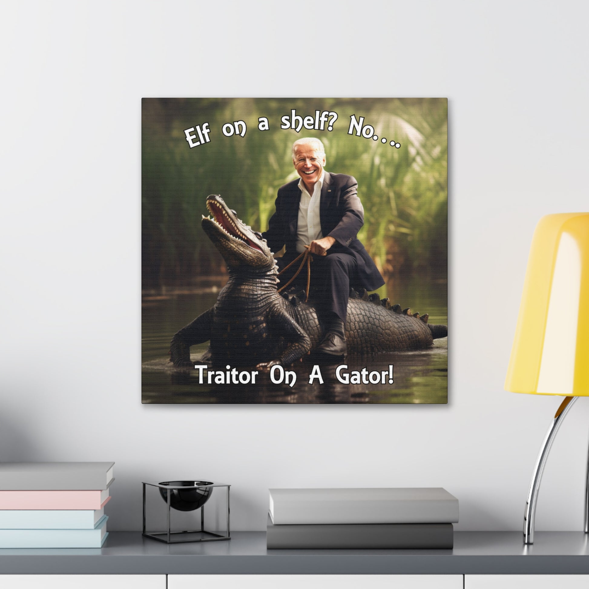 "Traitor On A Gator" Wall Art - Weave Got Gifts - Unique Gifts You Won’t Find Anywhere Else!