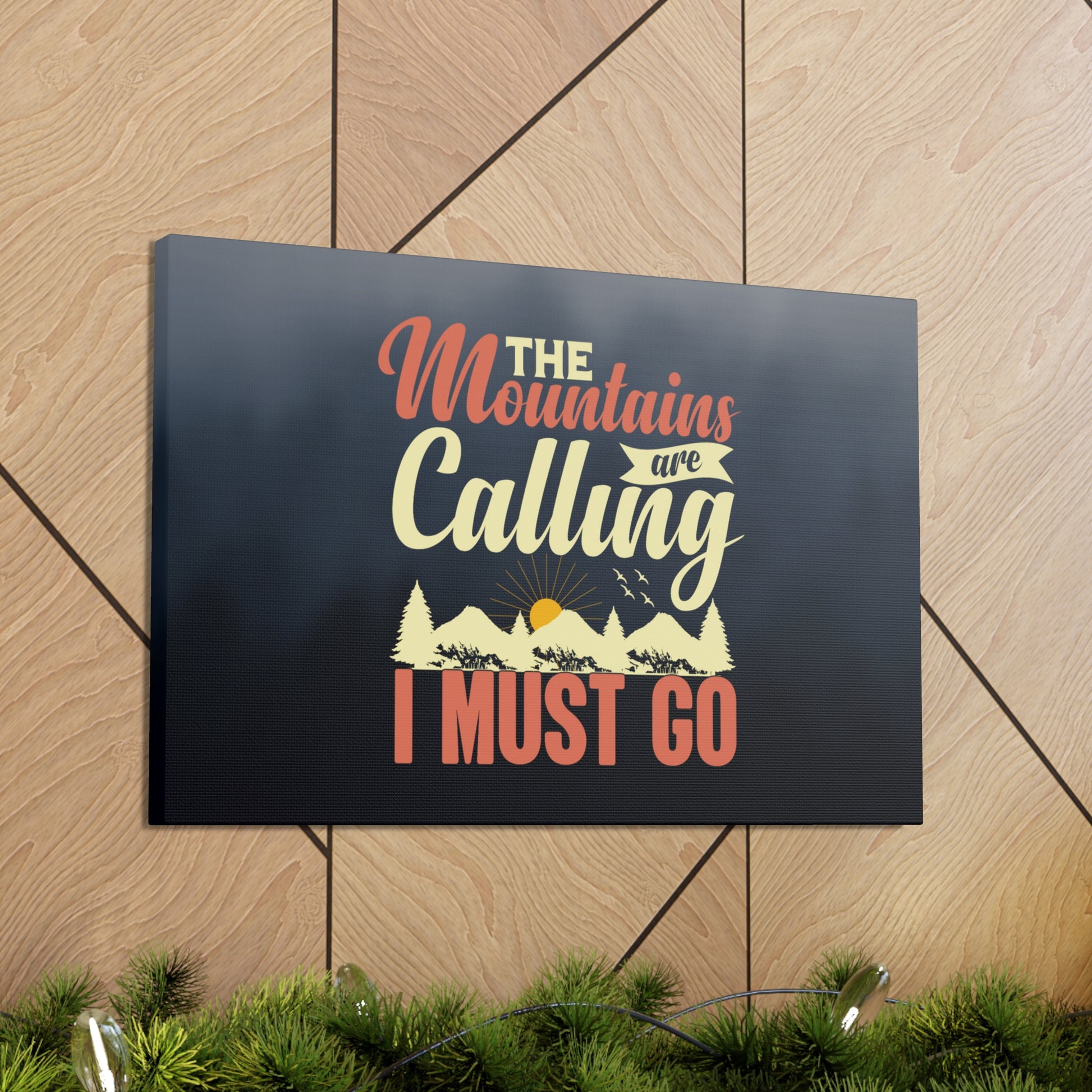 "The Mountains Are Calling" Wall Art - Weave Got Gifts - Unique Gifts You Won’t Find Anywhere Else!