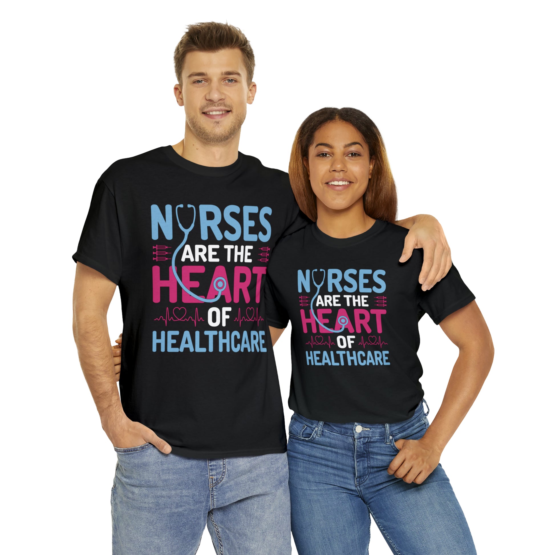 "Nurses Are The Heart Of Healthcare" T-Shirt - Weave Got Gifts - Unique Gifts You Won’t Find Anywhere Else!