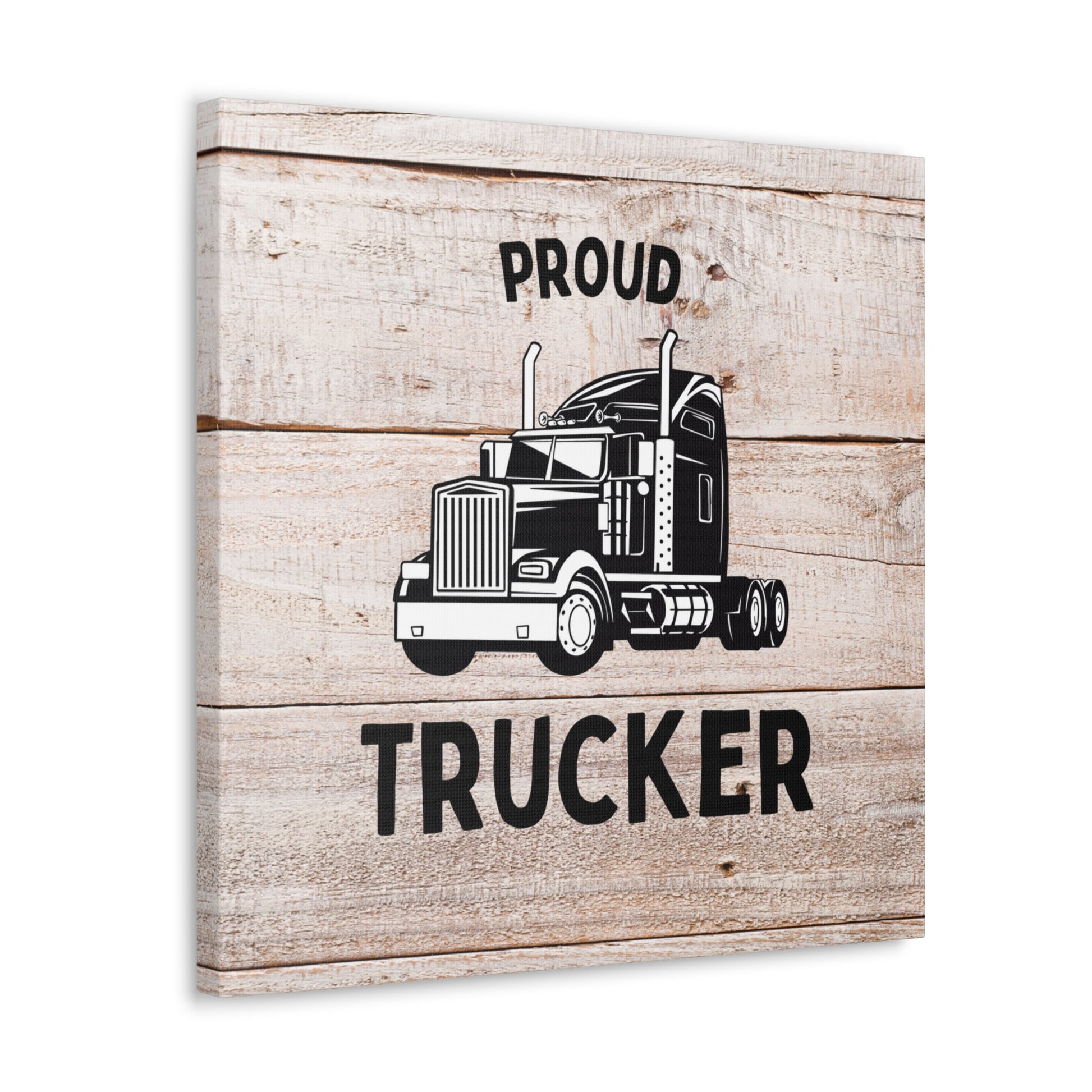 "Proud Trucker" Wall Art - Weave Got Gifts - Unique Gifts You Won’t Find Anywhere Else!