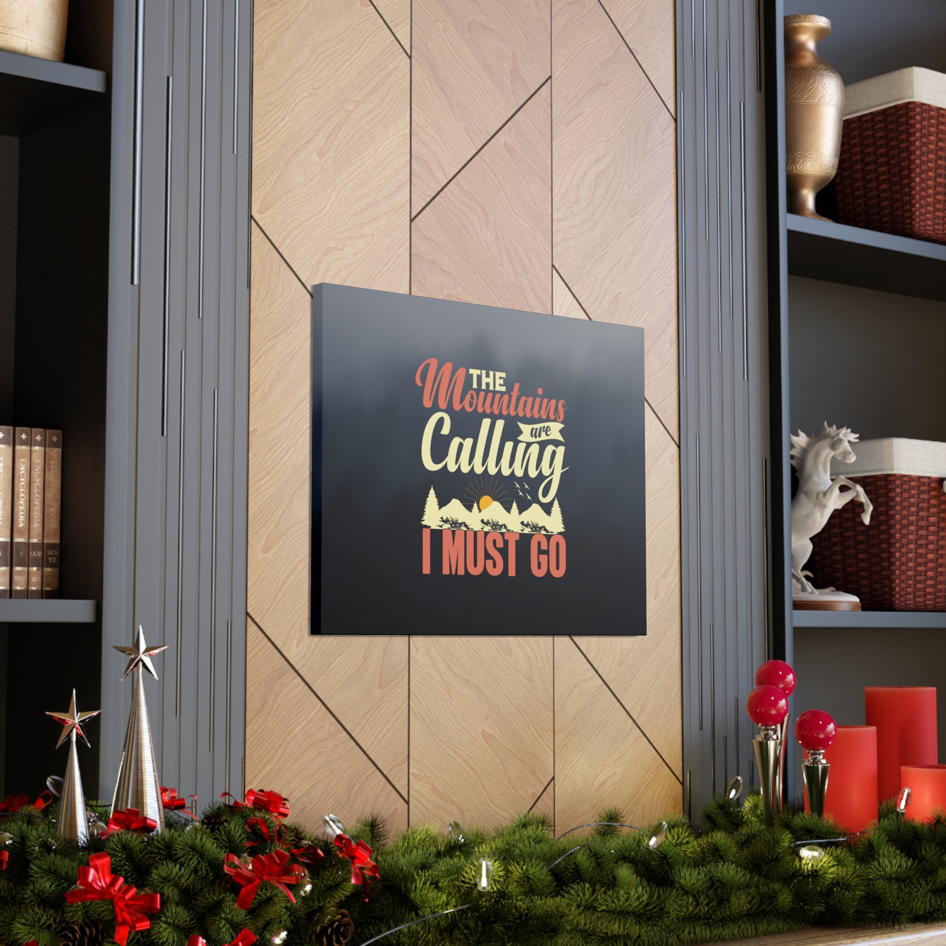 "The Mountains Are Calling" Wall Art - Weave Got Gifts - Unique Gifts You Won’t Find Anywhere Else!