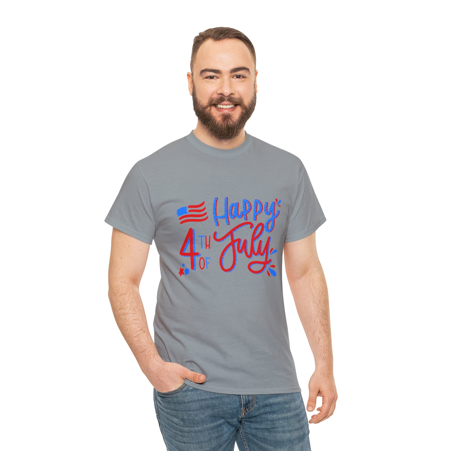 "Happy 4th Of July" T-Shirt - Weave Got Gifts - Unique Gifts You Won’t Find Anywhere Else!