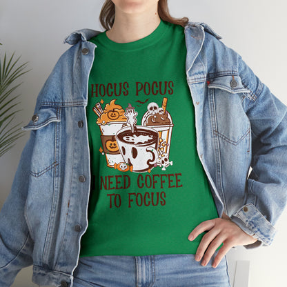 "Hocus Pocus, I Need Coffee To Focus" T-Shirt - Weave Got Gifts - Unique Gifts You Won’t Find Anywhere Else!