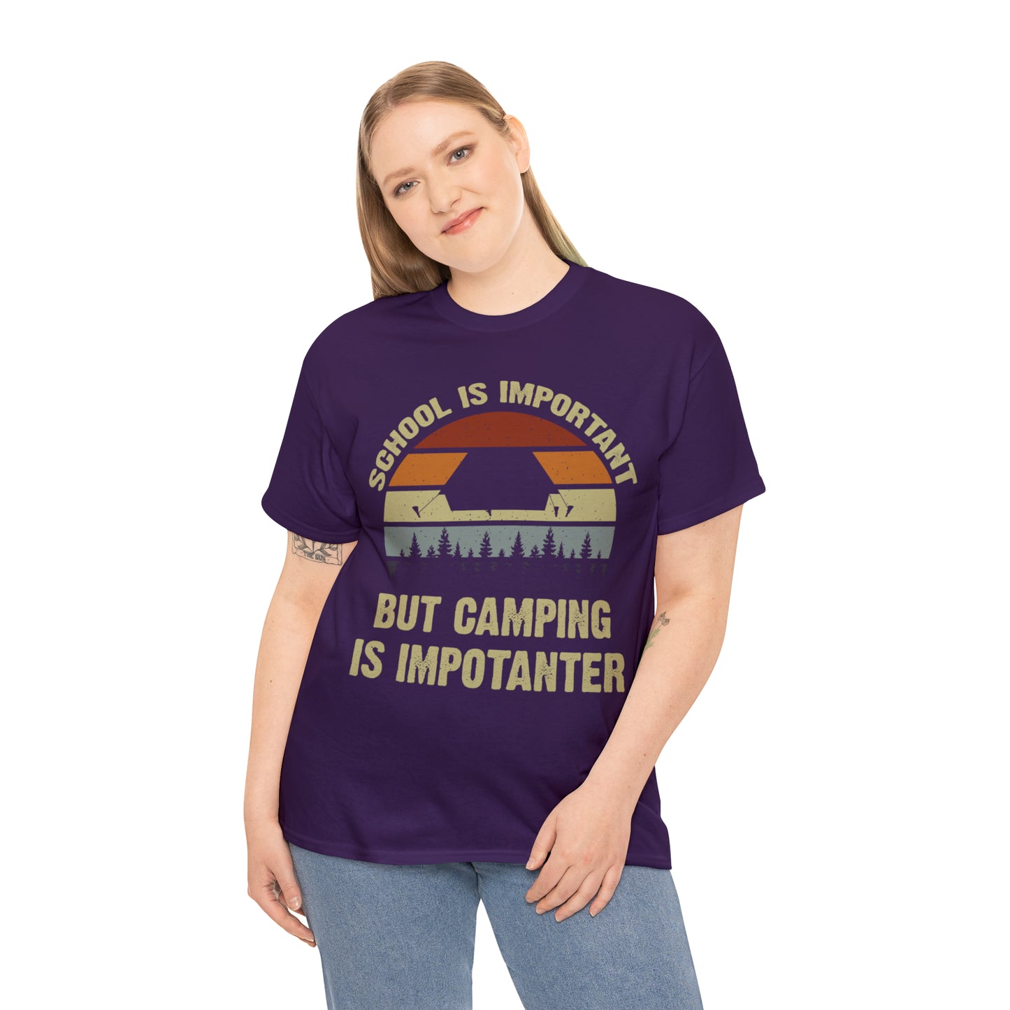 "Camping Is Importanter" T-Shirt - Weave Got Gifts - Unique Gifts You Won’t Find Anywhere Else!