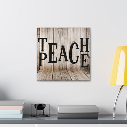 "Teach Peace" Rustic Wall Art - Weave Got Gifts - Unique Gifts You Won’t Find Anywhere Else!