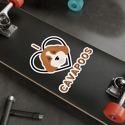 "I Love Cavapoos" Vinyl Decals - Weave Got Gifts - Unique Gifts You Won’t Find Anywhere Else!