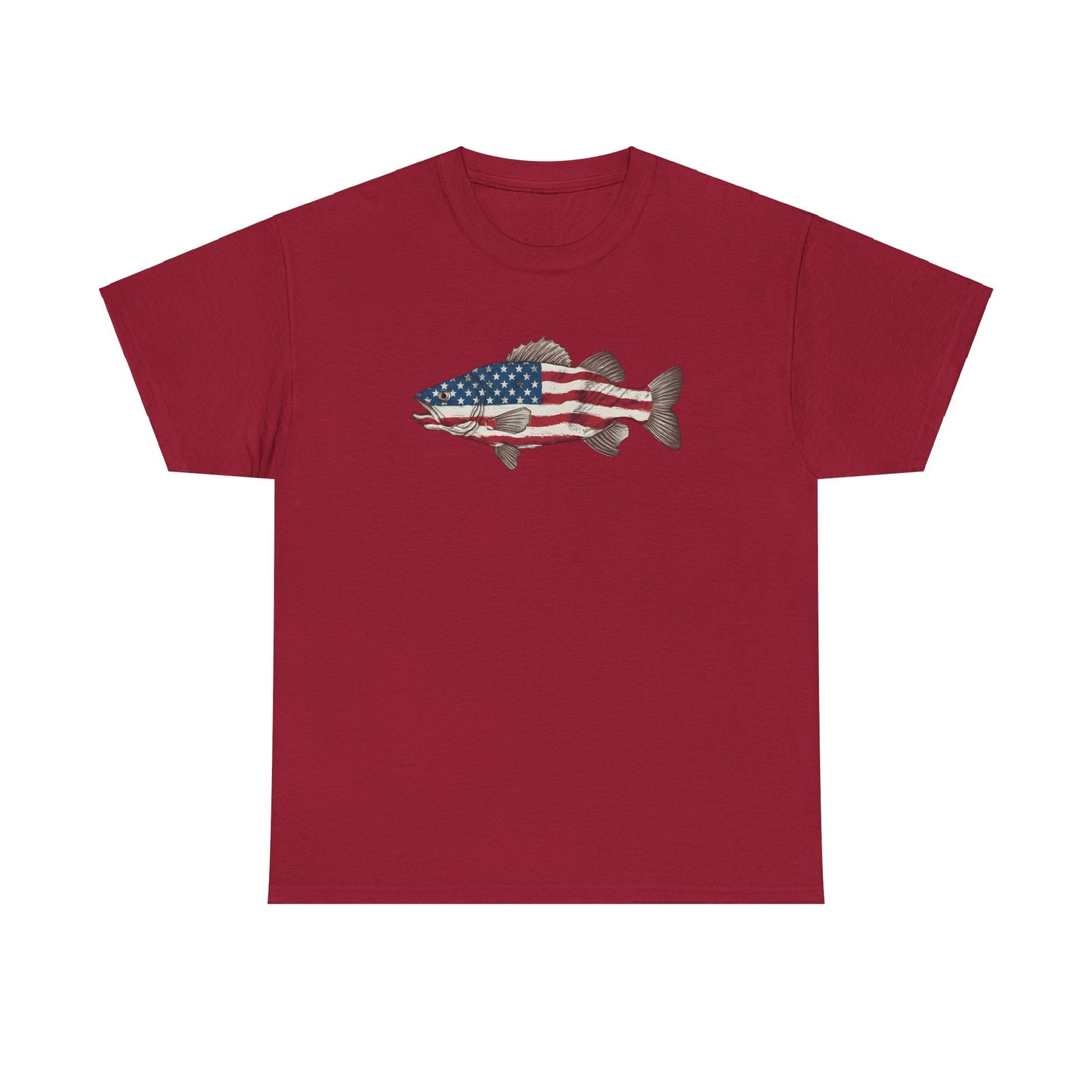 American Flag Fishing T-Shirt